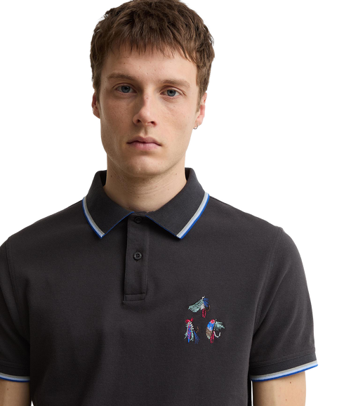 Barbour X Paul Smith Lure Polo - Dark Navy