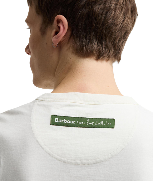 Barbour X Paul Smith Fishing Jacket T-Shirt - Whisper White