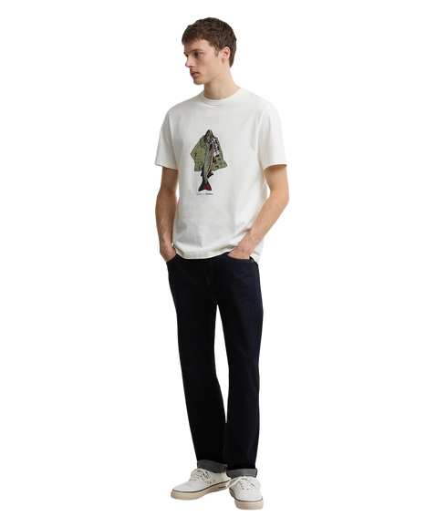 Barbour X Paul Smith Fishing Jacket T-Shirt - Whisper White