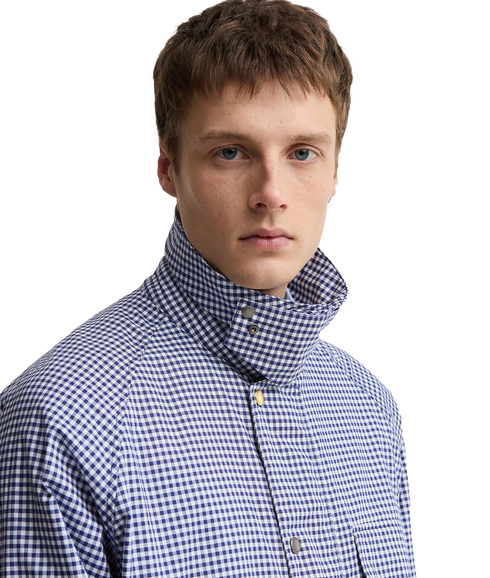 Barbour X Paul Smith Transport Shirt Casual Jacket - Navy/White