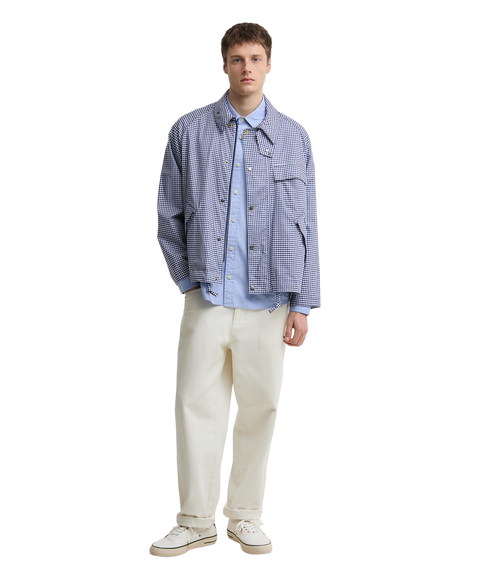 Barbour X Paul Smith Transport Shirt Casual Jacket - Navy/White