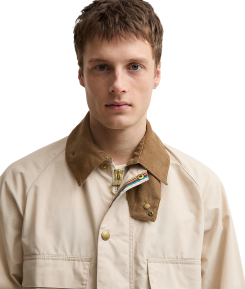 Barbour X Paul Smith Sugarlump Bedale Casual Jacket - Oatmeal