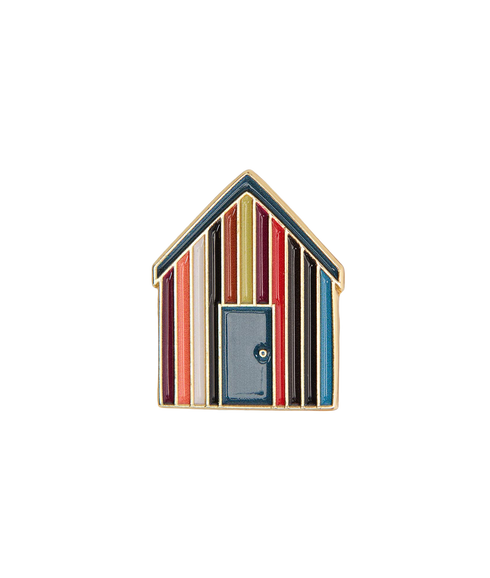 Barbour X Paul Smith Pin Badge - Beach Hut