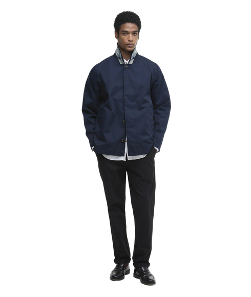 Short Rokig Waterproof Jacket - Navy/Highland Loch