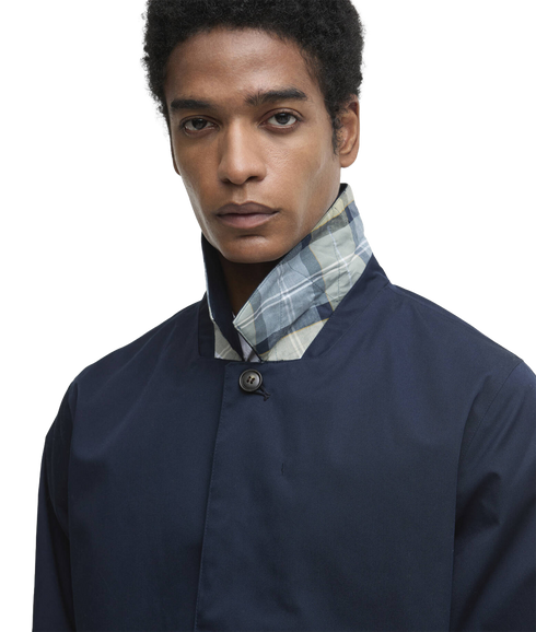 Short Rokig Waterproof Jacket - Navy/Highland Loch