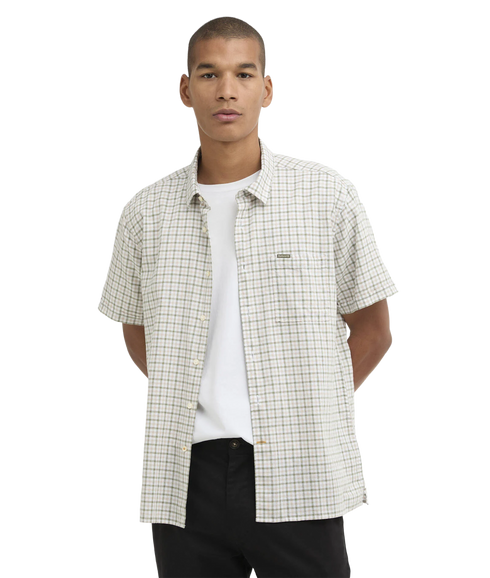 Nelson Gingham Summer Fit Shirt - Stone