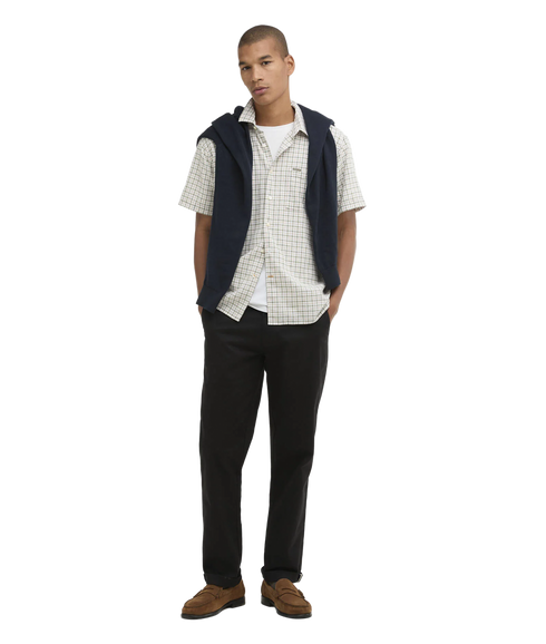 Nelson Gingham Summer Fit Shirt - Stone