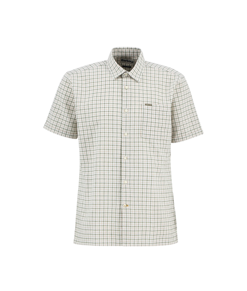 Nelson Gingham Summer Fit Shirt - Stone