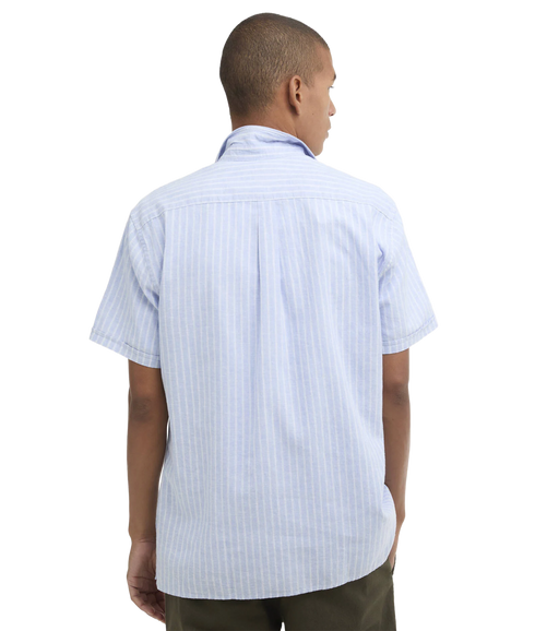 Nelson Striped Summer Fit Shirt - Blue