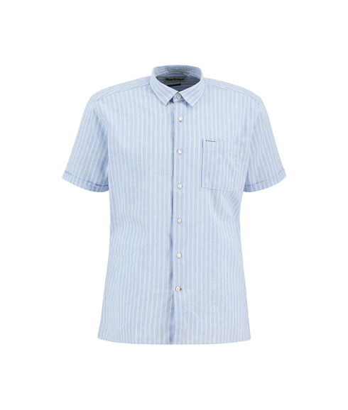 Nelson Striped Summer Fit Shirt - Blue