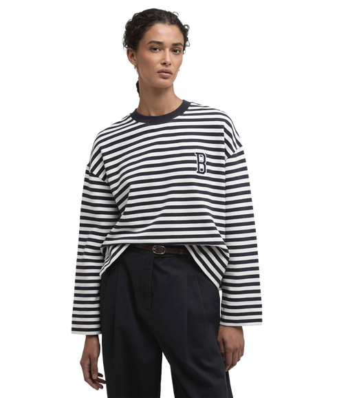 Gabby Sweatshirt - Dark Navy Stripe