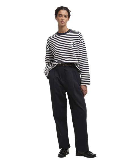 Gabby Sweatshirt - Dark Navy Stripe