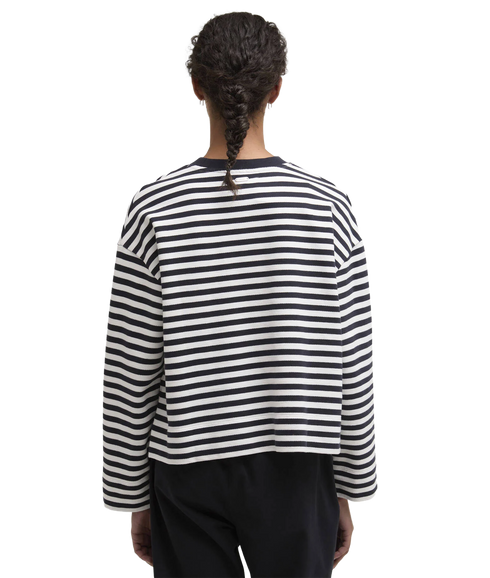 Gabby Sweatshirt - Dark Navy Stripe