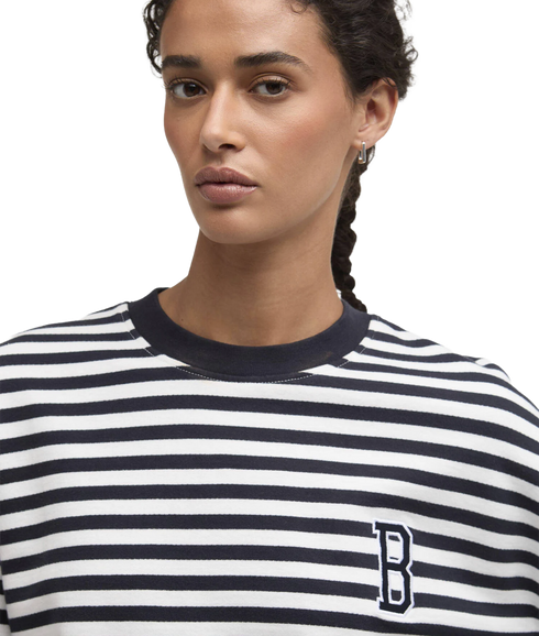 Gabby Sweatshirt - Dark Navy Stripe