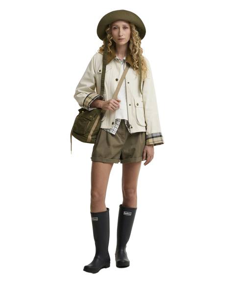 Cropped Beadnell Casual Jacket - Light Pearl/Dress/Beige