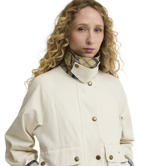 Cropped Beadnell Casual Jacket - Light Pearl/Dress/Beige