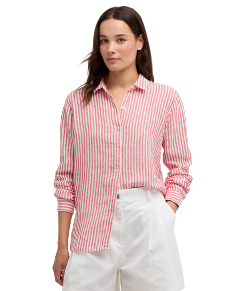 Marine Shirt - Poppy Red Stripe