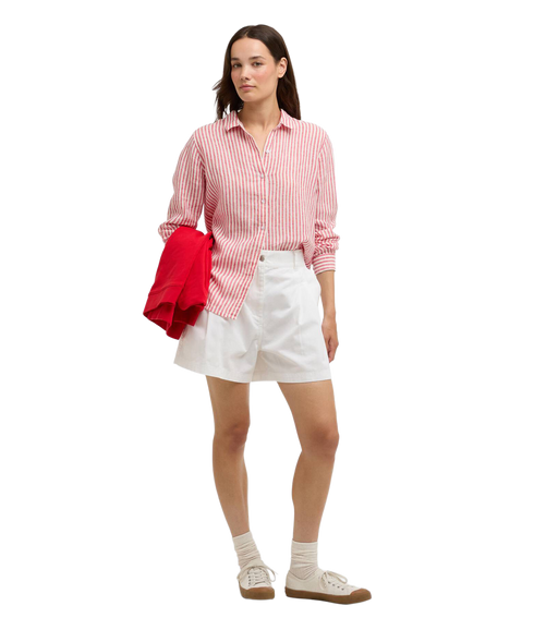 Marine Shirt - Poppy Red Stripe