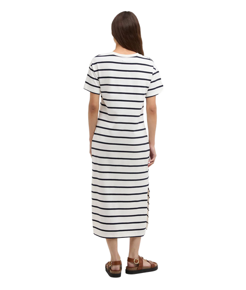 Selena Midi Dress - Cloud/Navy Stripe