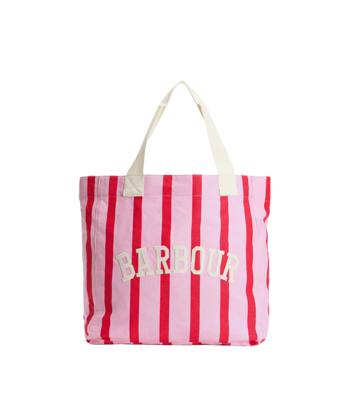 Emily Stripe Tote Bag - Cherry Blossom