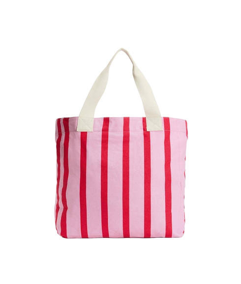 Emily Stripe Tote Bag - Cherry Blossom