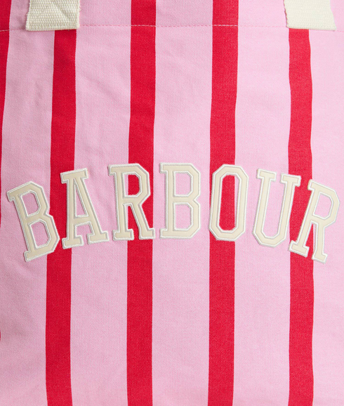 Emily Stripe Tote Bag - Cherry Blossom
