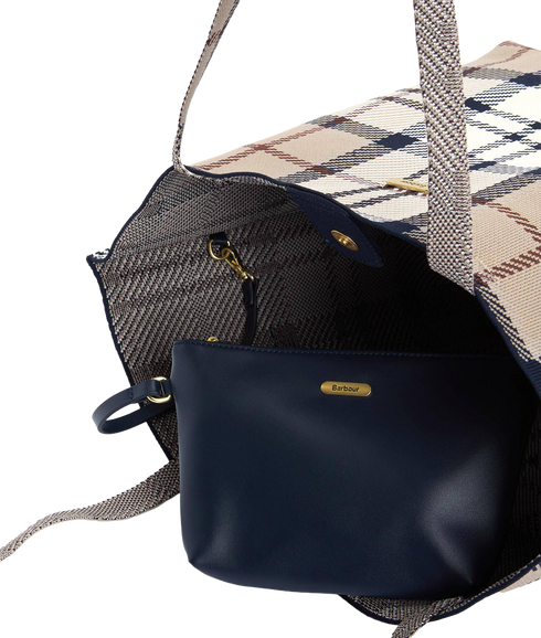 Layla Tartan Large Tote Bag - Rosewood Tartan