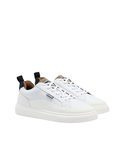 Stannington Trainer - White/Navy/Trench