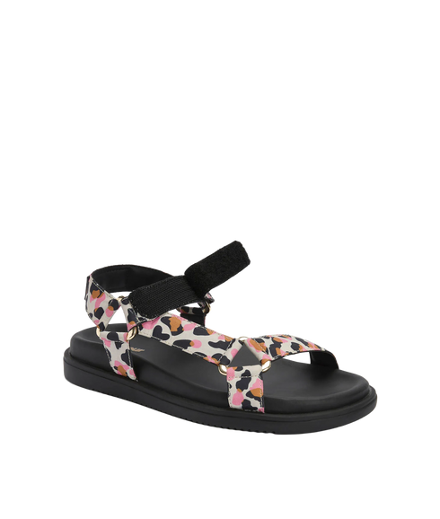 Caitlin Sandal - Leopard Print