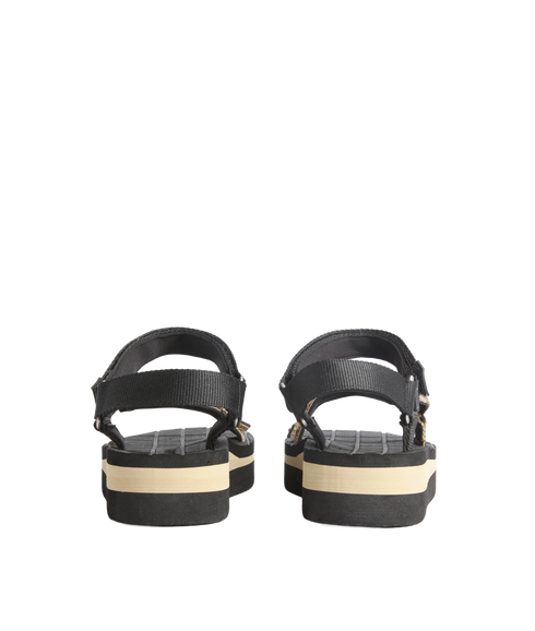 Mila Sandal - Black/Dress Tartan