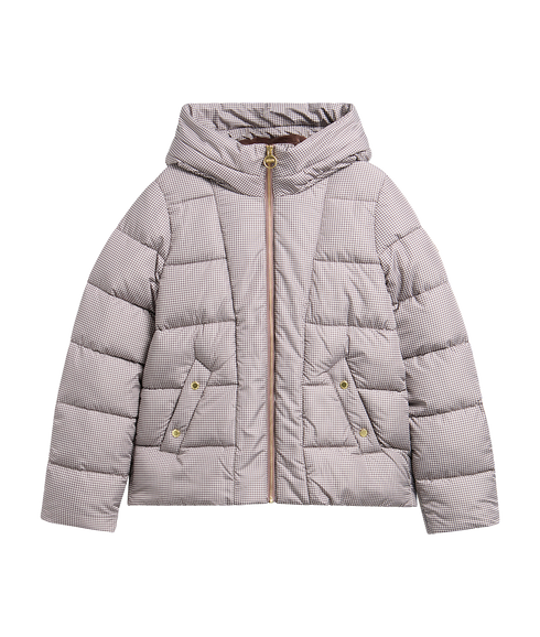 Printed Brantley Puffer Jacket - Truffle Northumberland Check