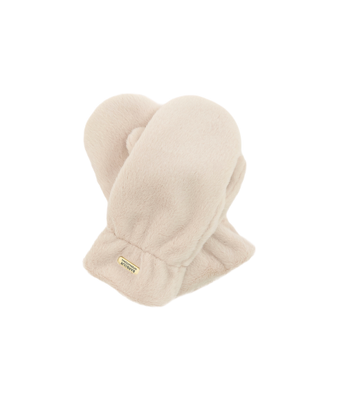 Cyrus Faux Fur Mitts - Nutmeg