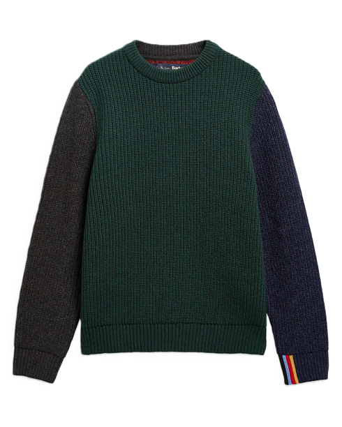 Barbour X Paul Smith Cable Tyne Jumper - Bottle Green