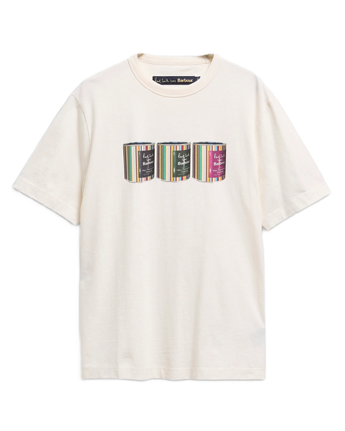Barbour X Paul Smith Tinned T-Shirt - Whisper White