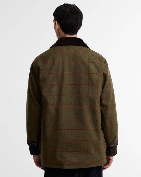 Barbour X Paul Smith Beaufort Wool Jacket - Olive Window Pane