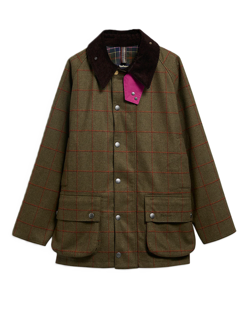 Barbour X Paul Smith Beaufort Wool Jacket - Olive Window Pane