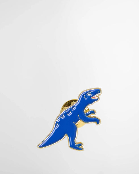 Barbour X Paul Smith Pin Badge - Blue Dinosaur