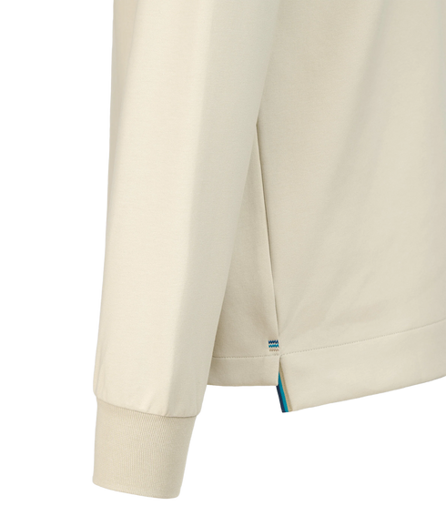 Interlock Quarter Zip - Stone