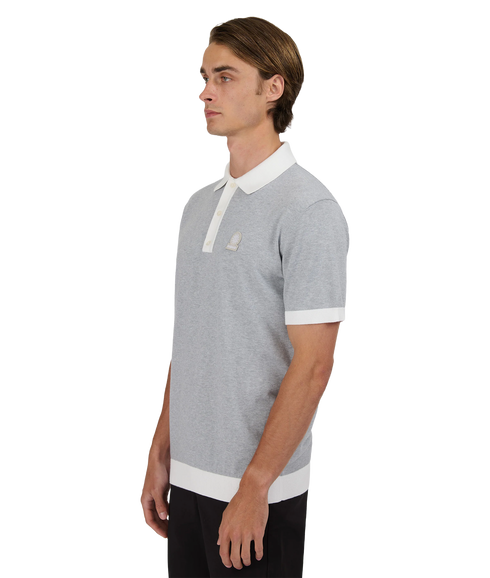 3-Button Polo - Grey Marl