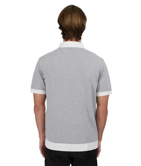3-Button Polo - Grey Marl