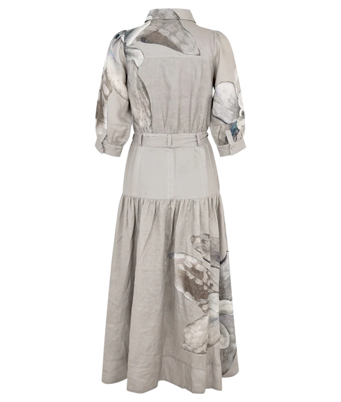 Palma NS-Dress With Collar - Belladonna Latte