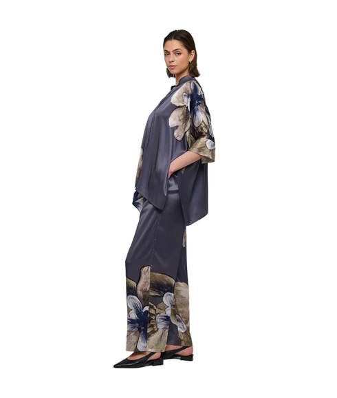 Margo Pants With Elastic - Belladonna Steel