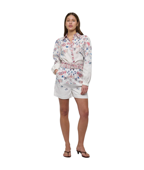Sioma NS-Shirt With Balloon Sleeves - Grand Chitz Cream