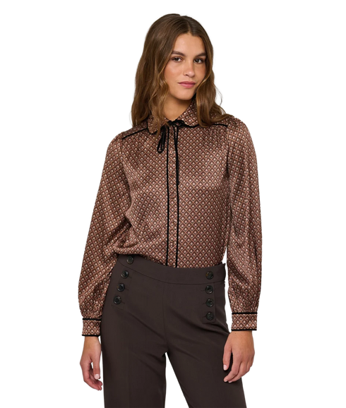 Margit Blouse With Special Trim - Meadow Caramel