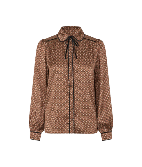 Margit Blouse With Special Trim - Meadow Caramel