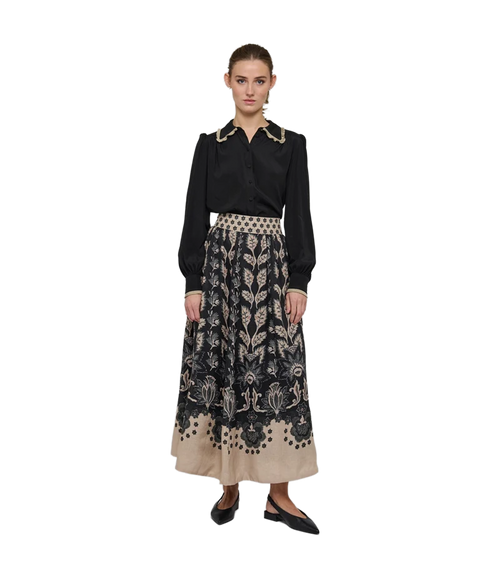 Uma Blouse With Details - Black