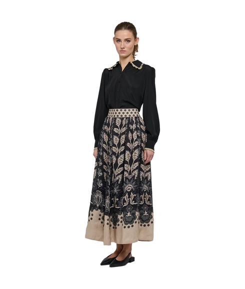 Uma Blouse With Details - Black