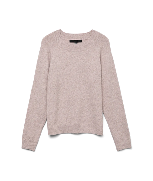 Doffy LS O-Neck Blouse - Purple