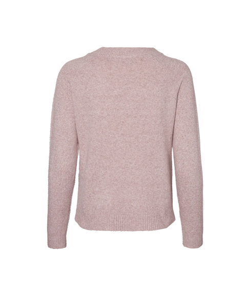 Doffy LS O-Neck Blouse - Purple
