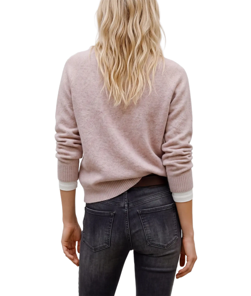 Doffy Ls O-Neck Blouse Ga Noos - Woodrose
